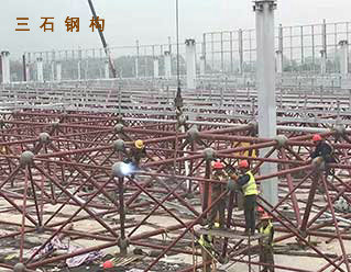 網架現場焊接安裝